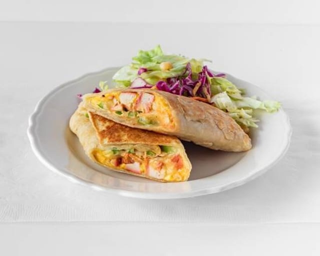 Chicken Tikka Naan Wrap.